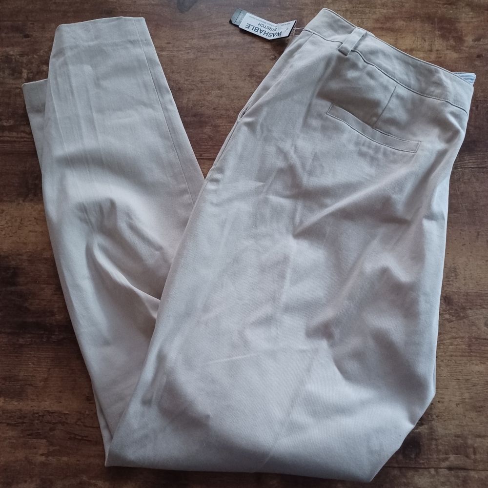 Larry Levine SPT stretch khaki pants